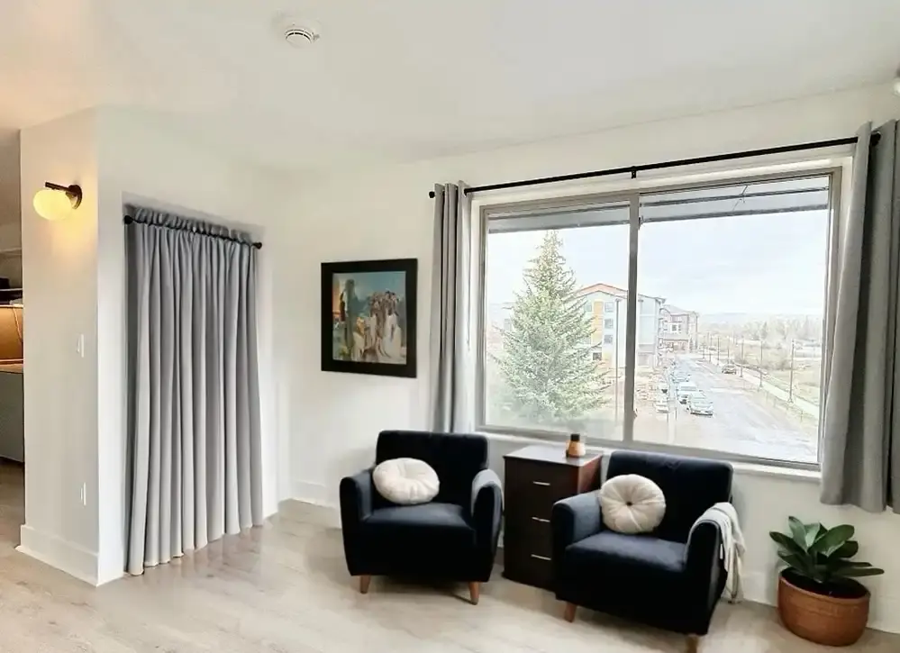 Living area with view