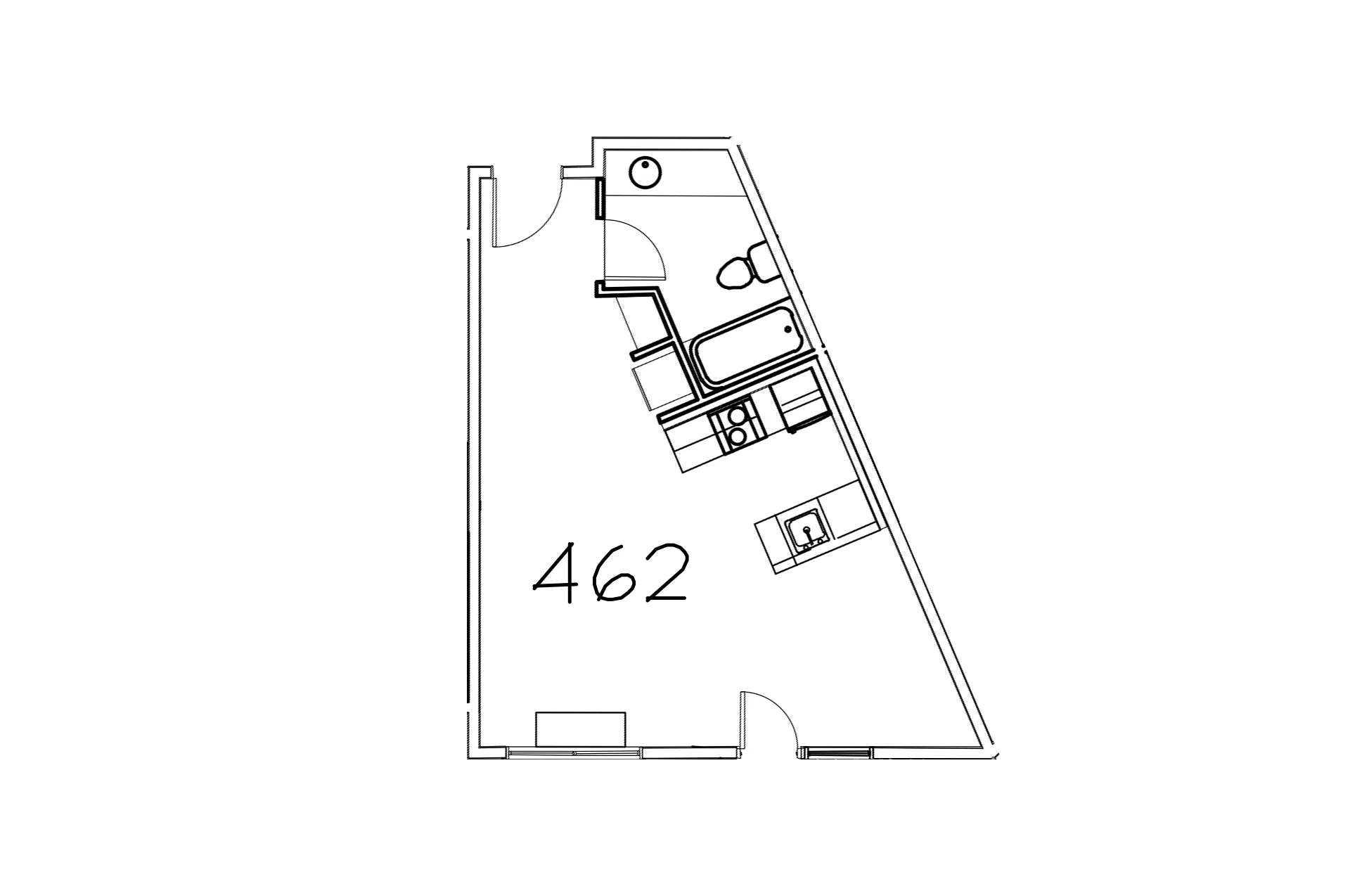 1 Bedroom Reserve floor plan