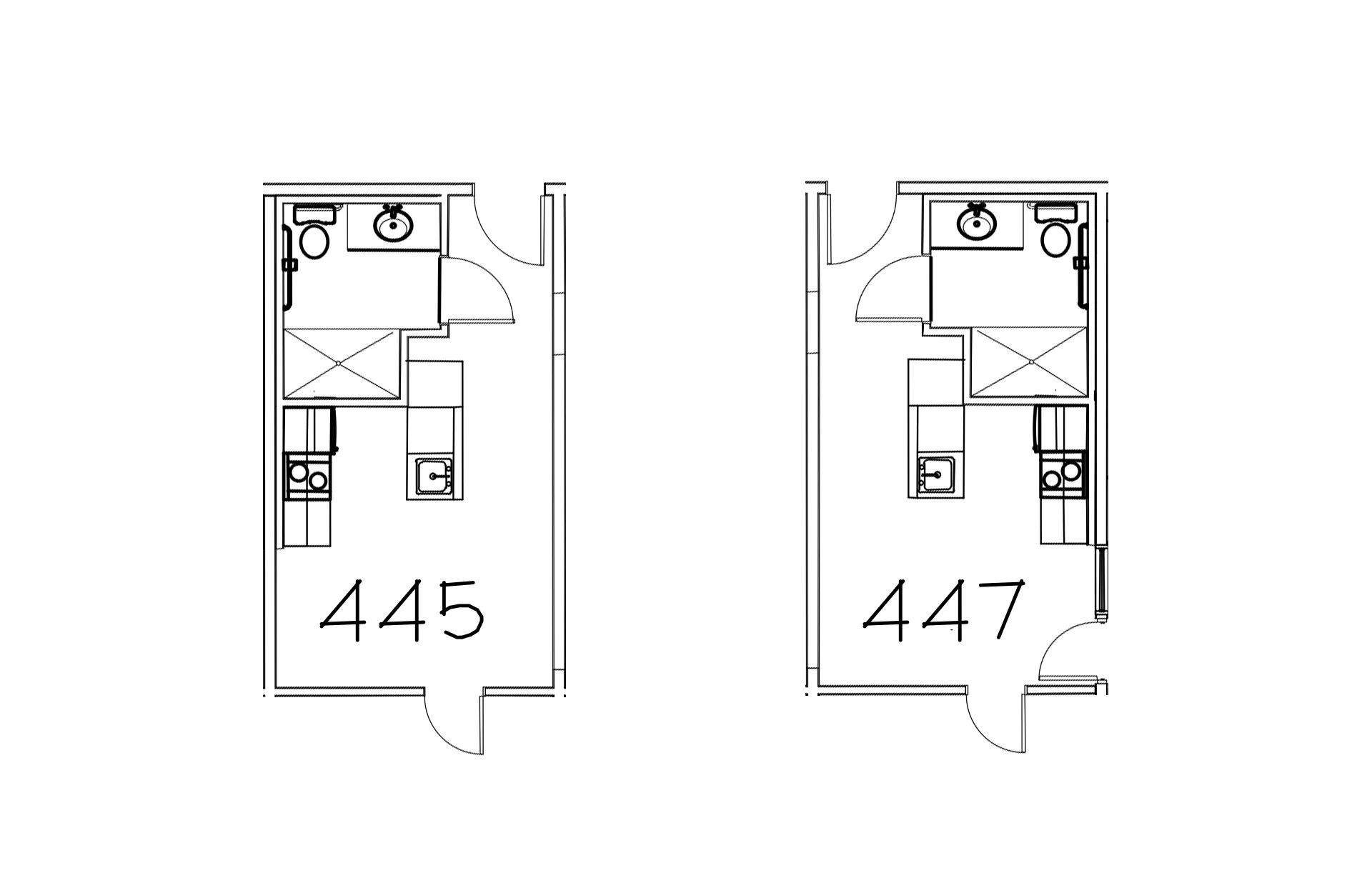 1 Bedroom Standard floor plan