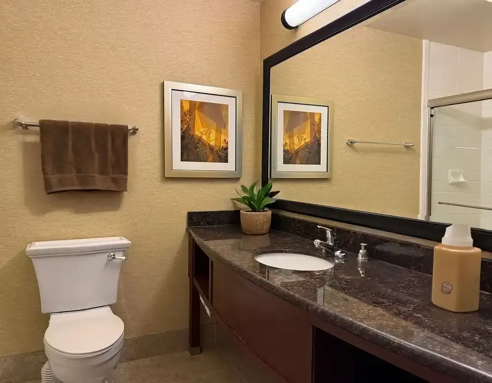 Granite vanity bathroom